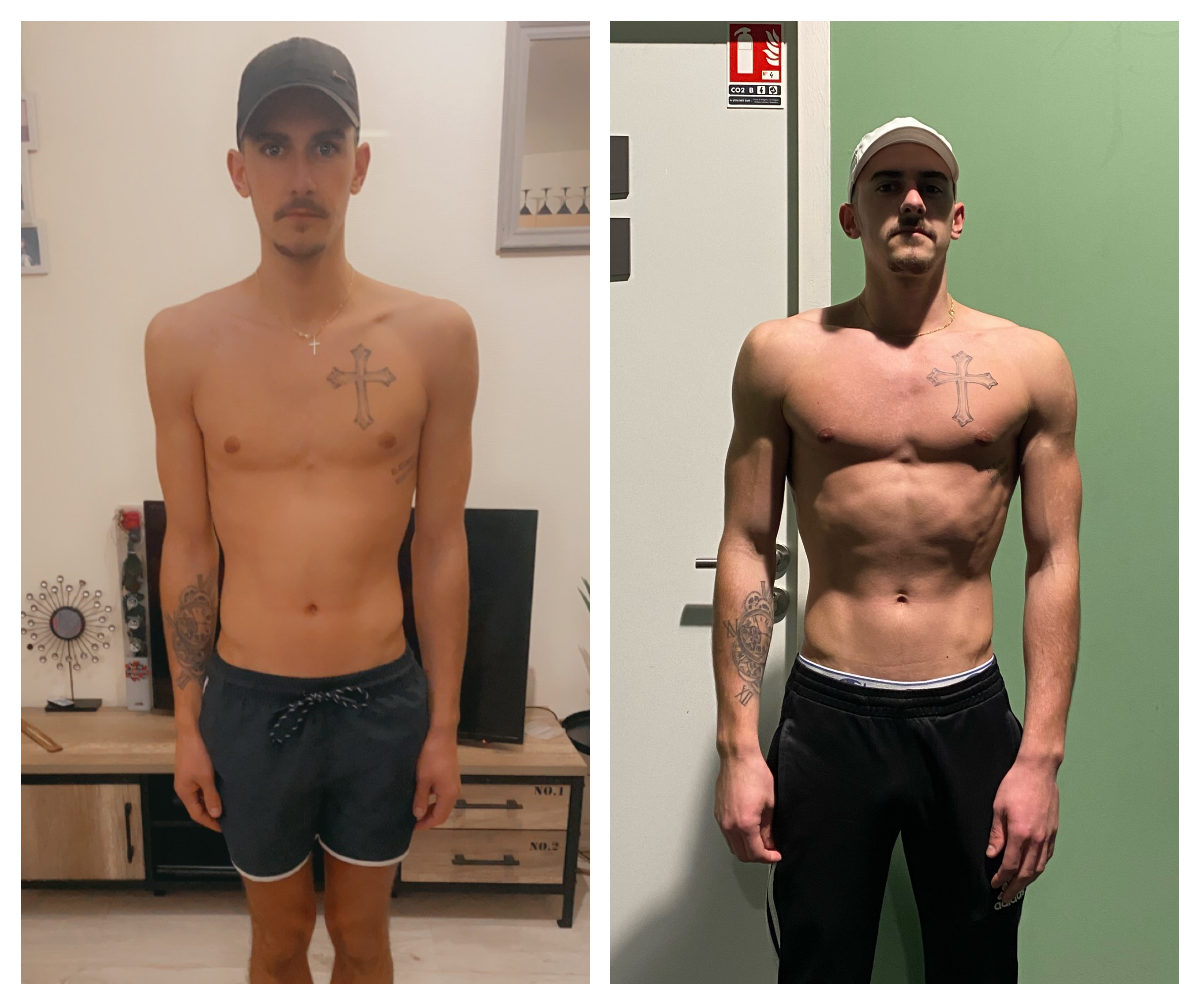 Transformation 5 semaines. + 5kg